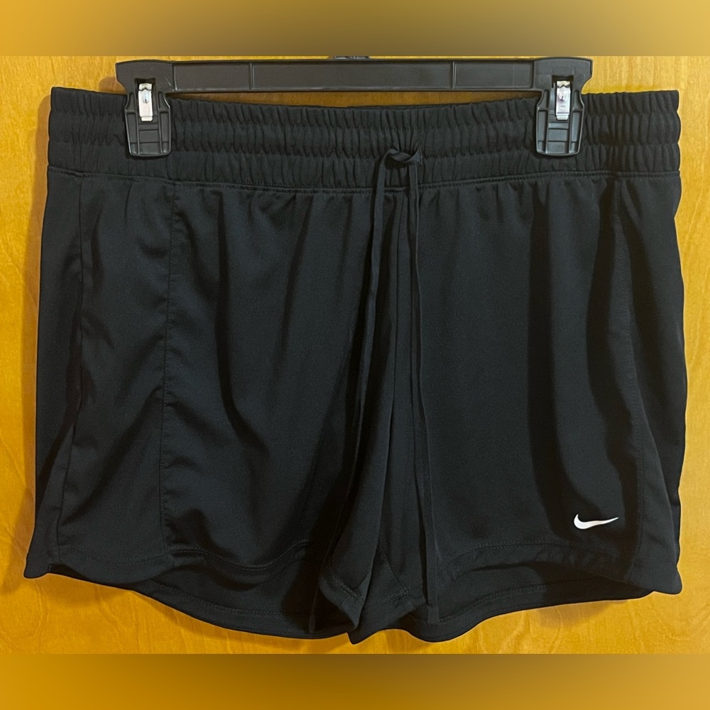 Nike Women's Large Black Running Shorts with Drawstring